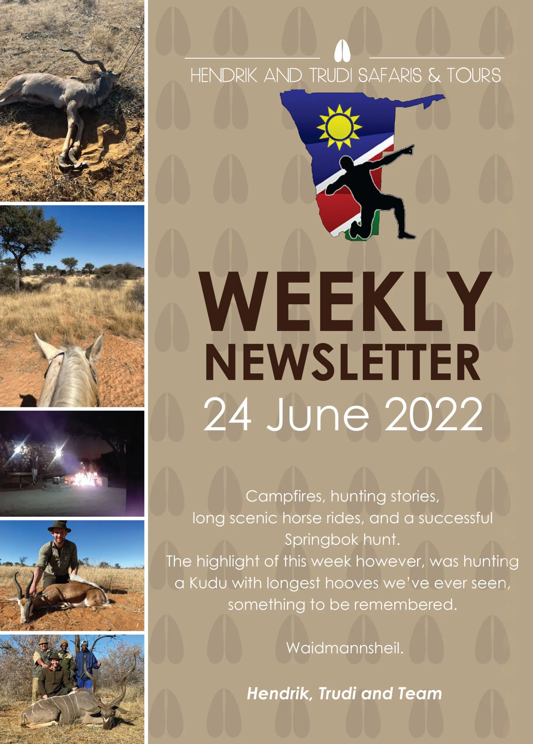 NEWS OF THE DAY 24 June-01-2 Hendrik and Trudi Safari's Newsletter