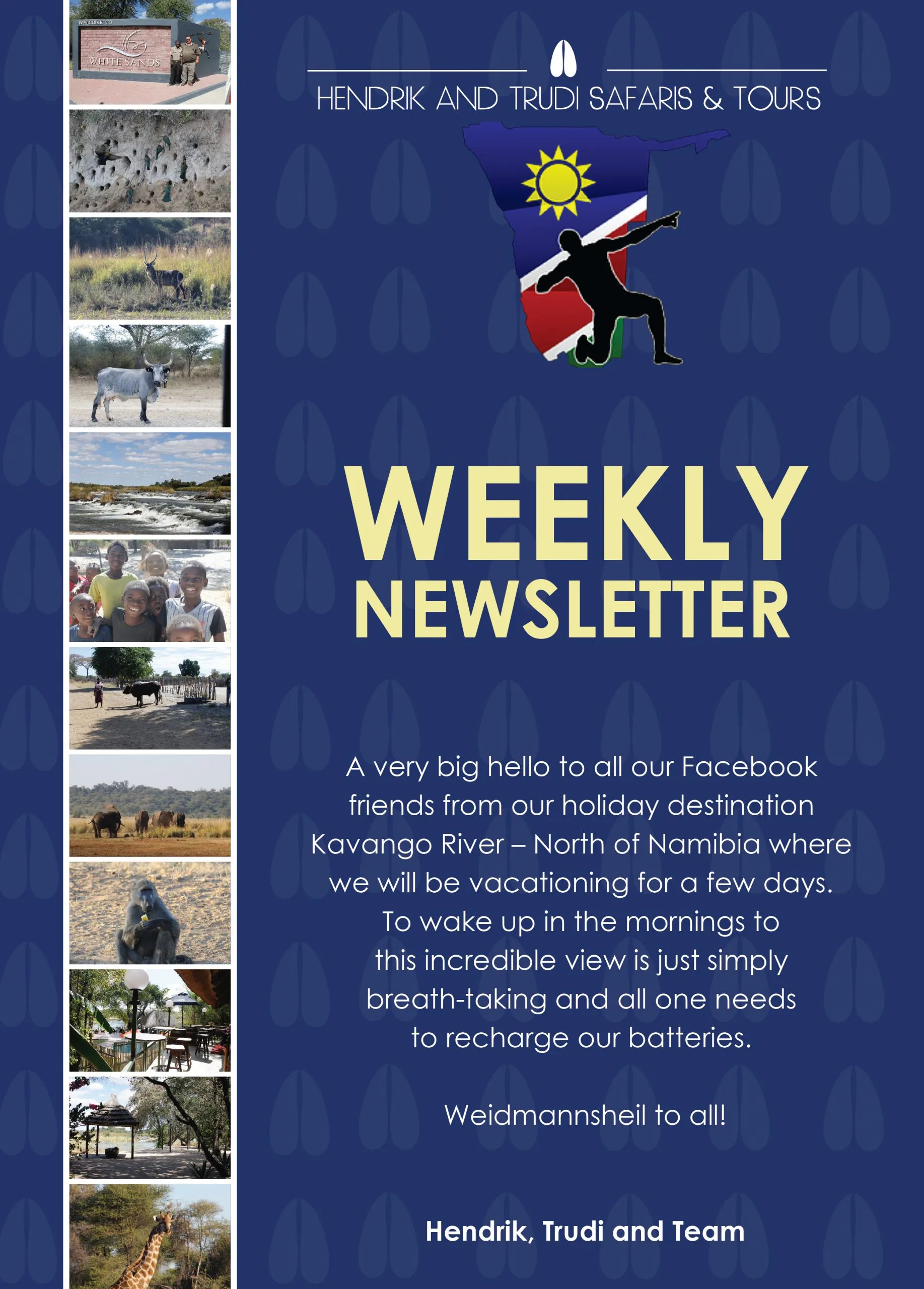 NEWS OF THE DAY-01 Hendrik and Trudi Safari's Newsletter