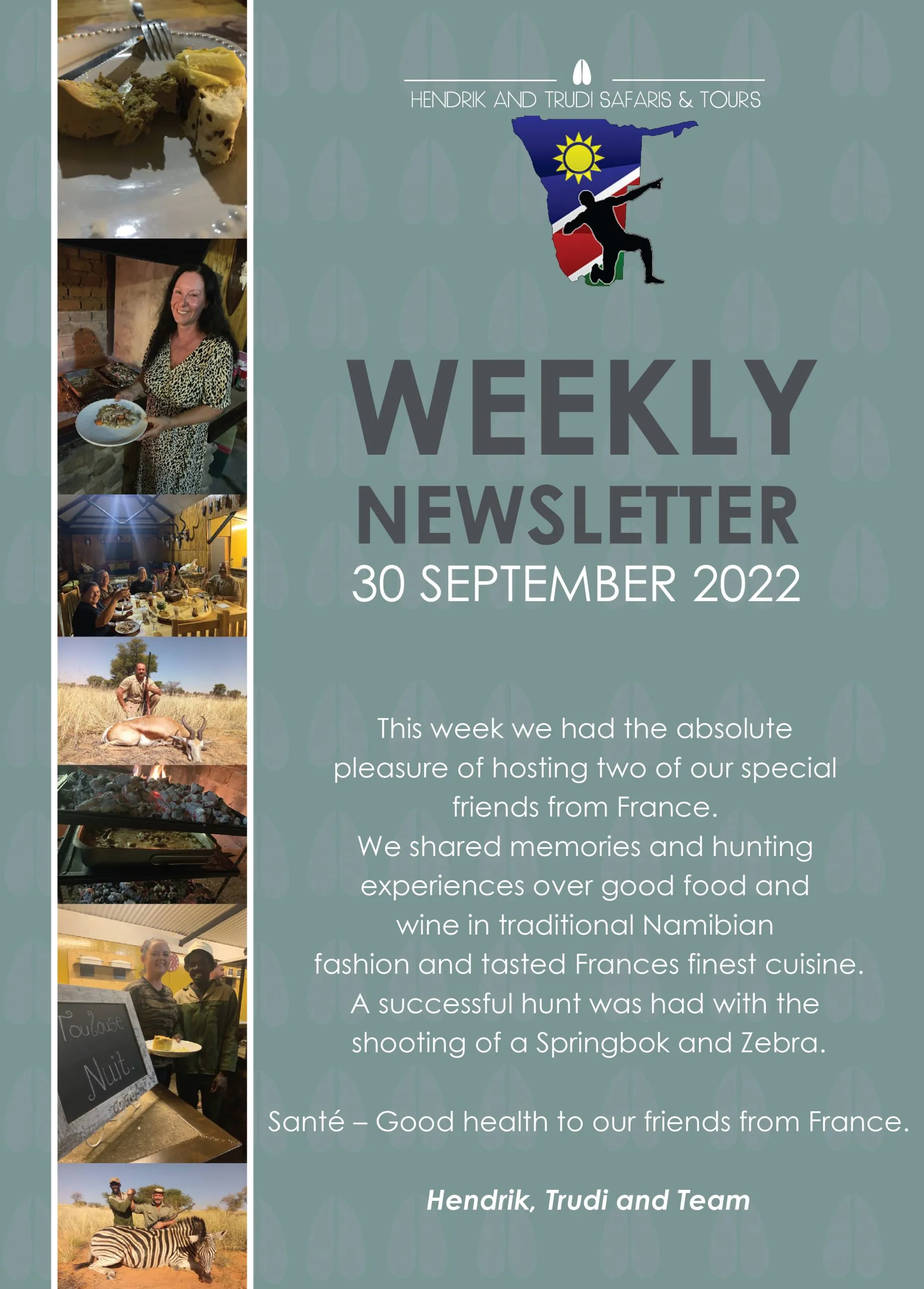 NEWS OF THE DAY 30 sep-01 Hendrik and Trudi Safaris September Newsletter