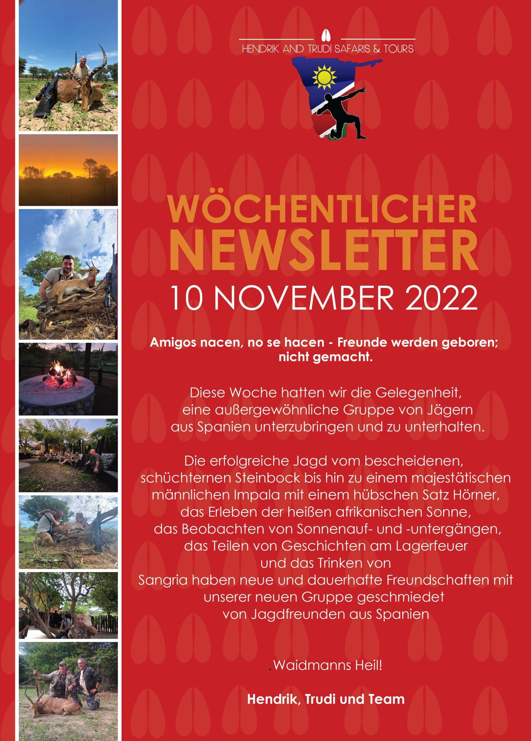 NEWS OF THE DAY 10 NOV german-01 Hendrik and Trudi Newsletter