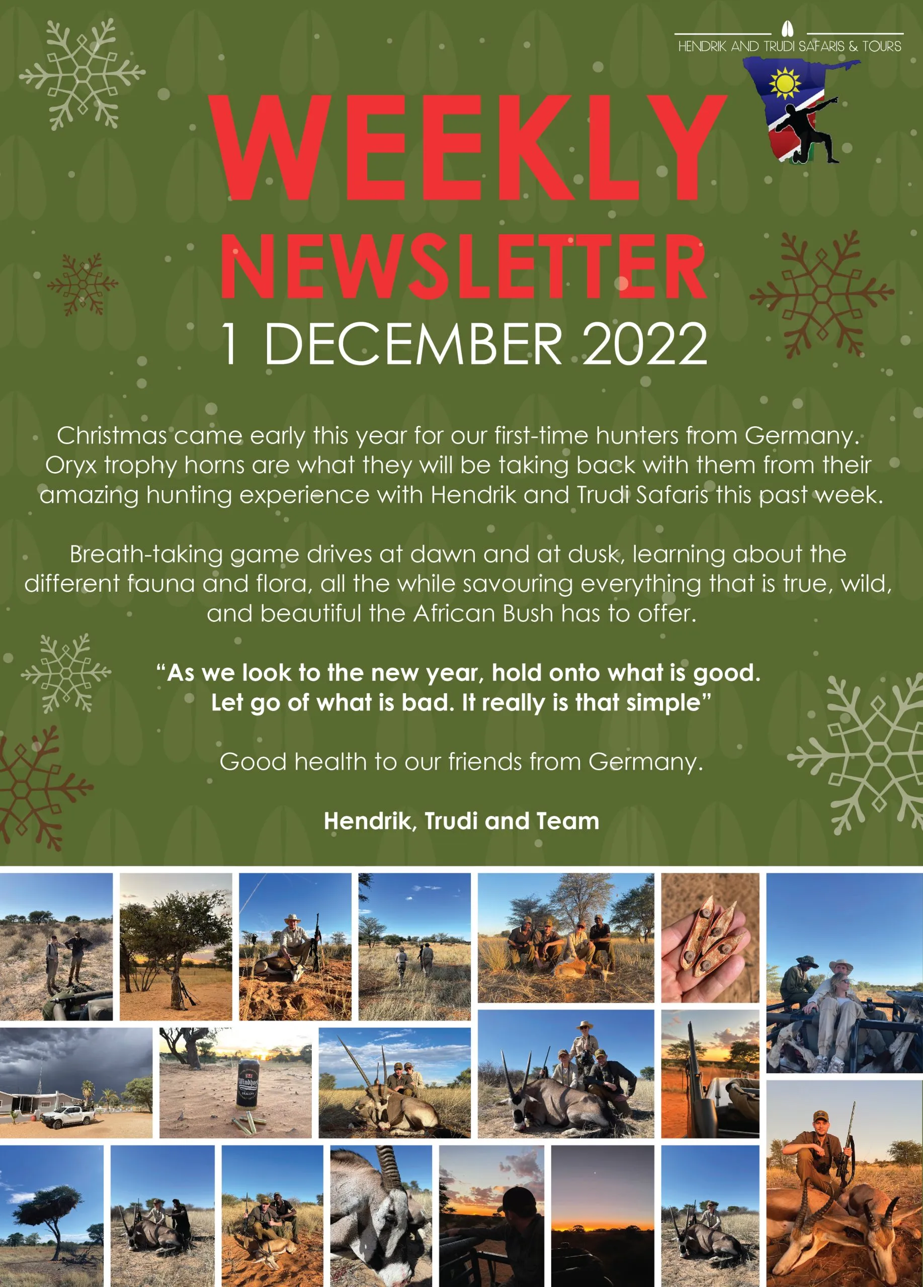 Hendrik & Trudie 1 Hendrik and Trudi Newsletter