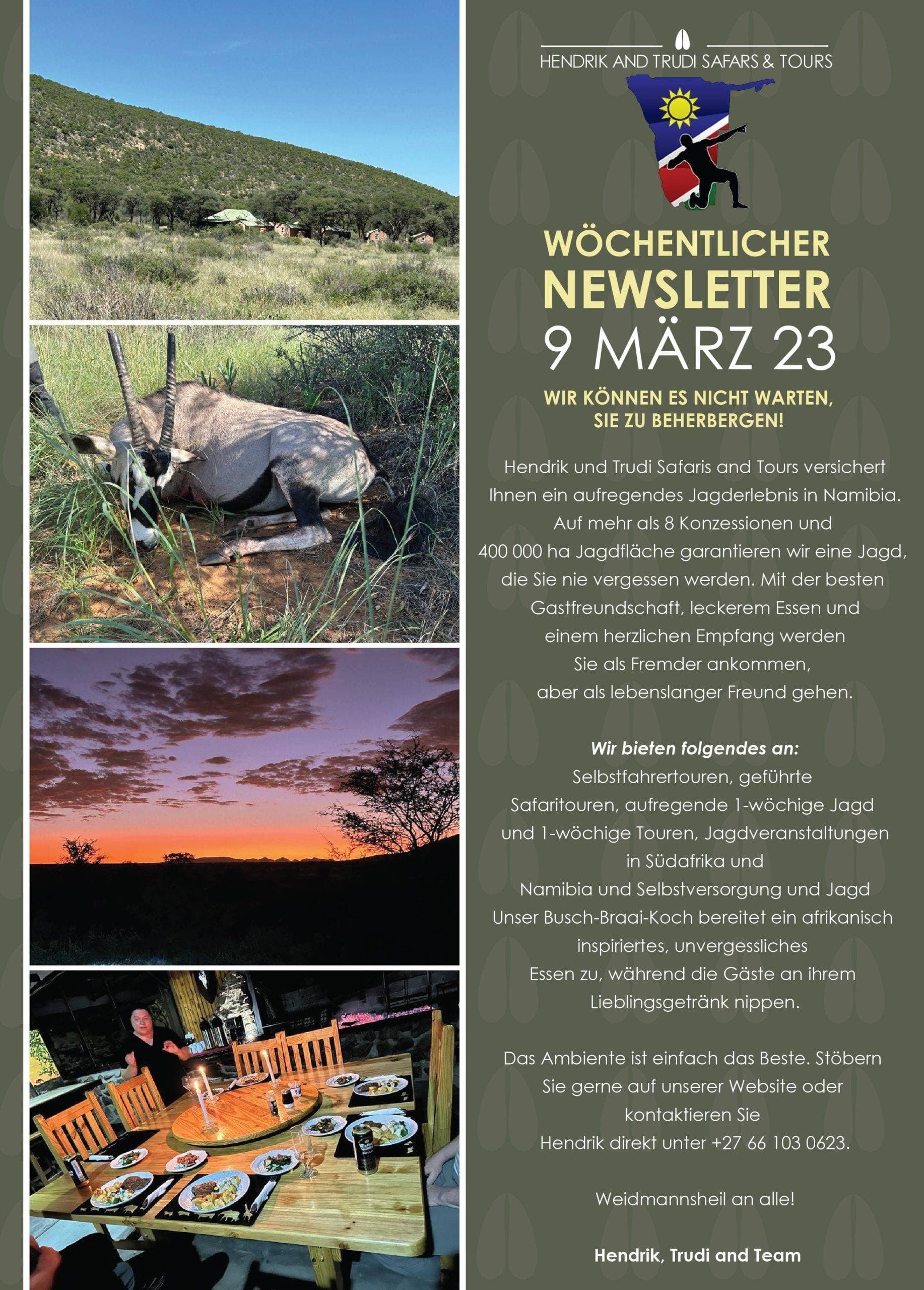 NEWS OF THE DAY 9 march german-01 Hendrik and Trudi Newsletter