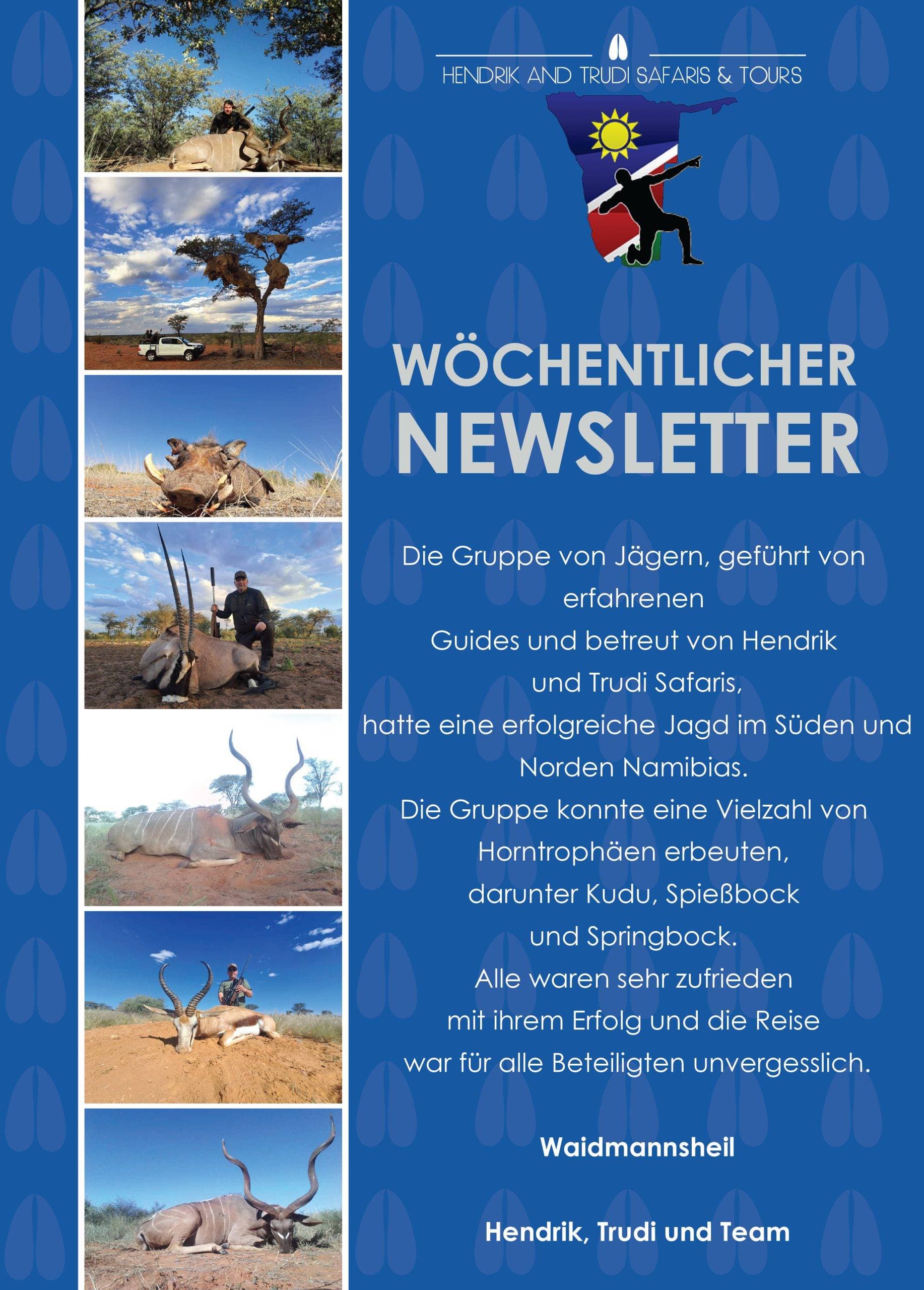 WEEKLY NEWSLETTER 13 APRIL GERMAN (2) Hendrik and Trudi Newsletter