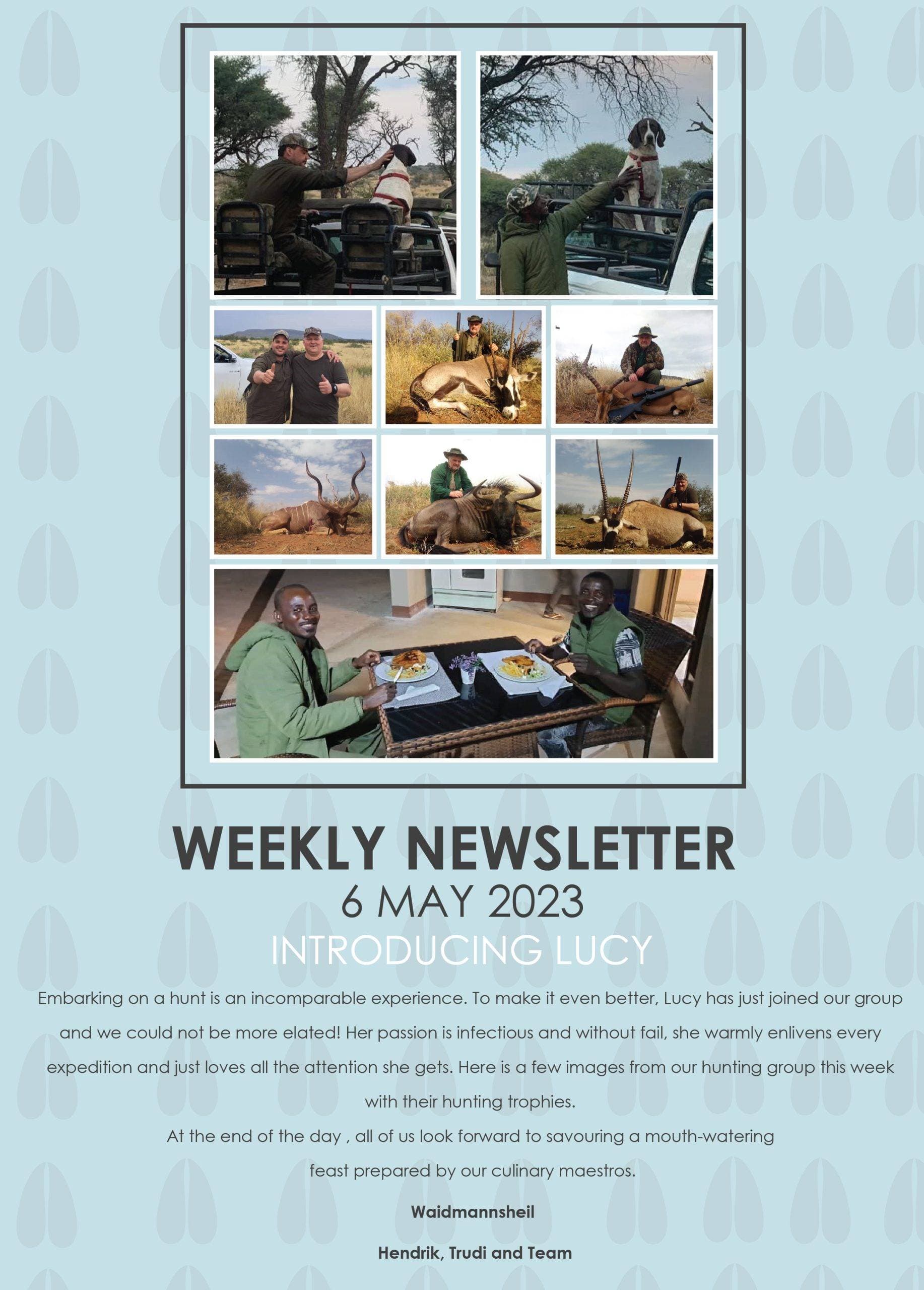 WEEKLY NEWS 6 MAY 2023 ENGLISH Hendrik and Trudi Newsletter