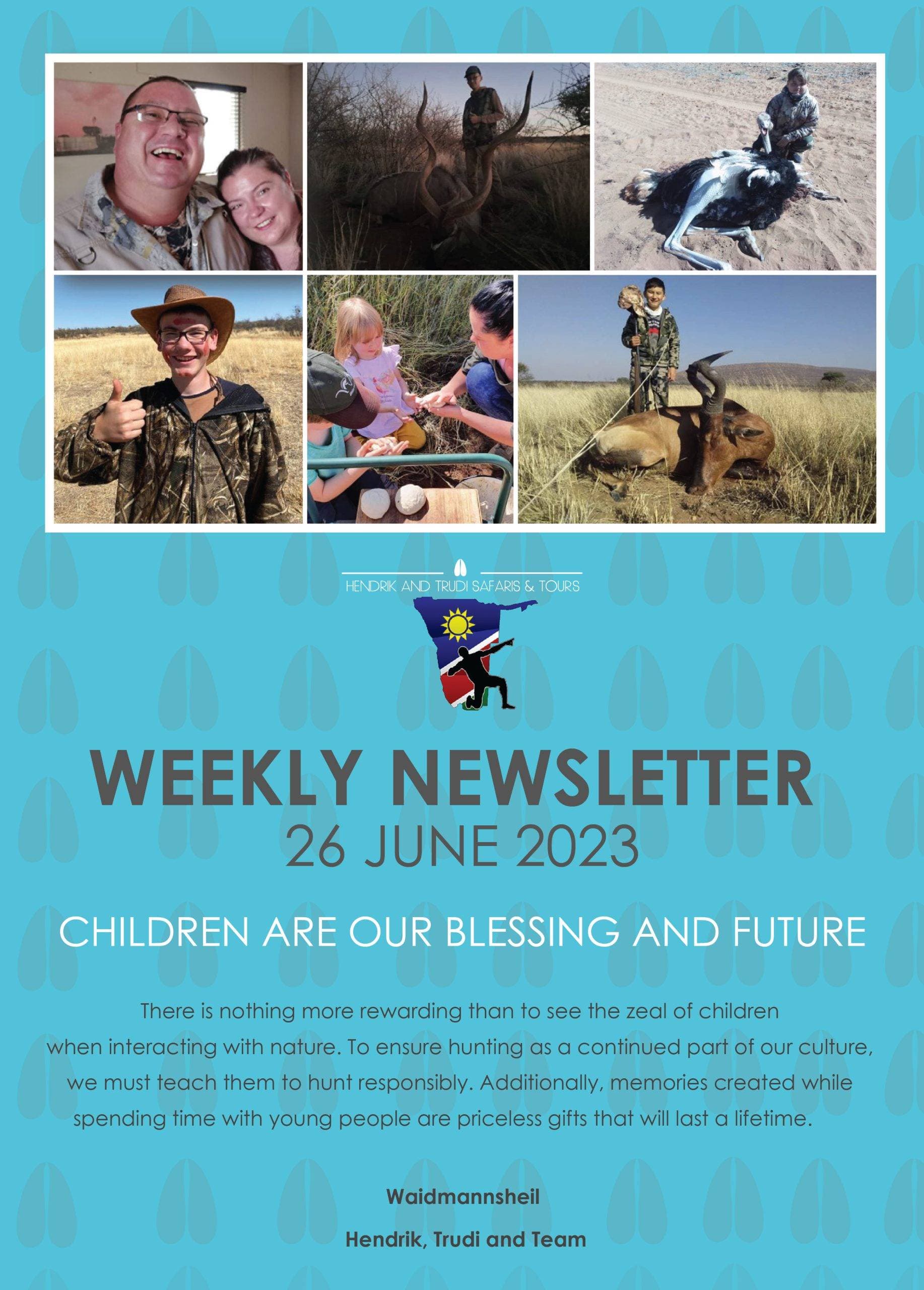 WEEKLY NEWS 26 JUNE 2023 ENGLISH Hendrik and Trudi Newsletter