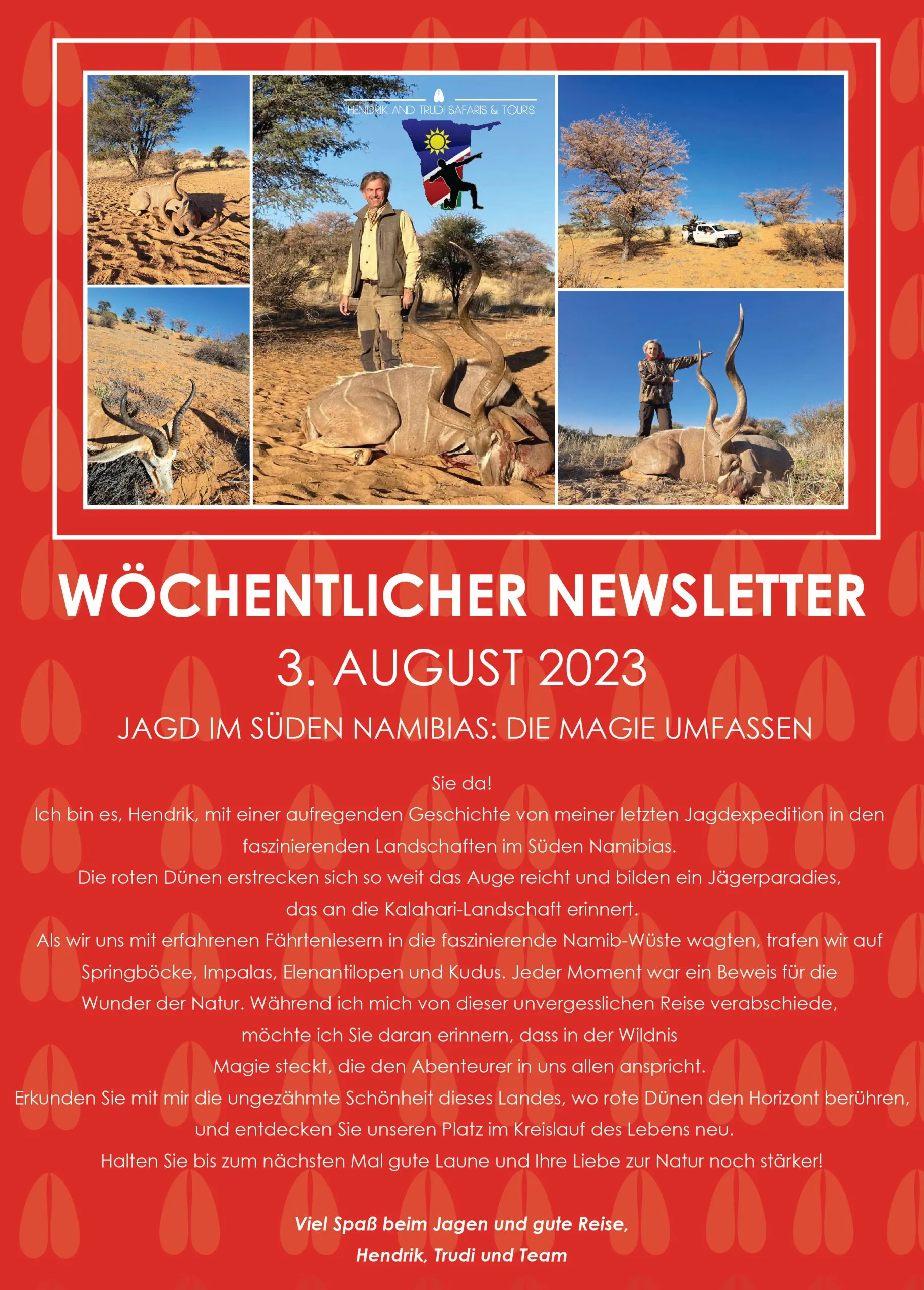NEWS OF THE DAY GERMAN-01 Hendrik and Trudi Newsletter