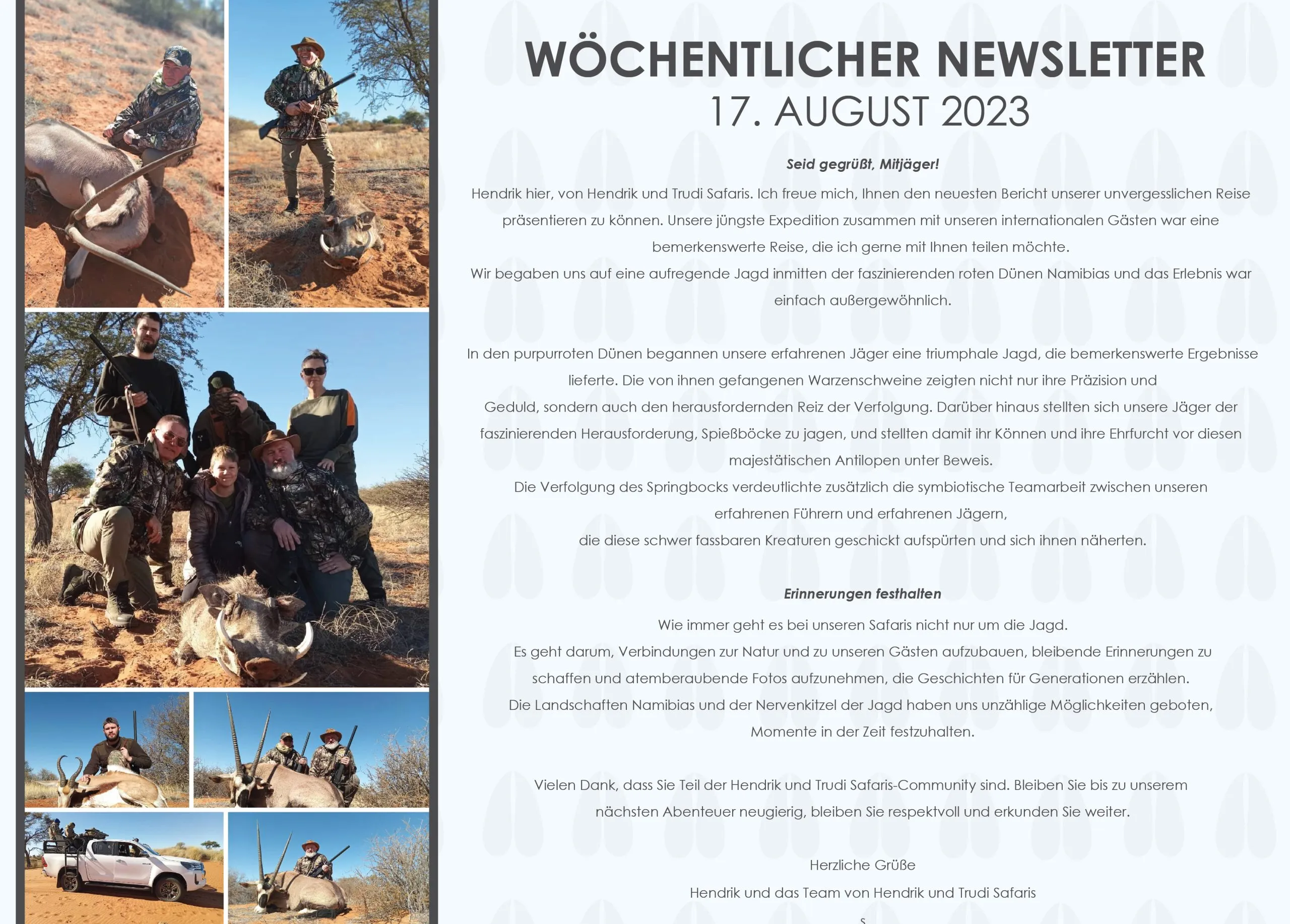 h1 Hendrik and Trudi Newsletter