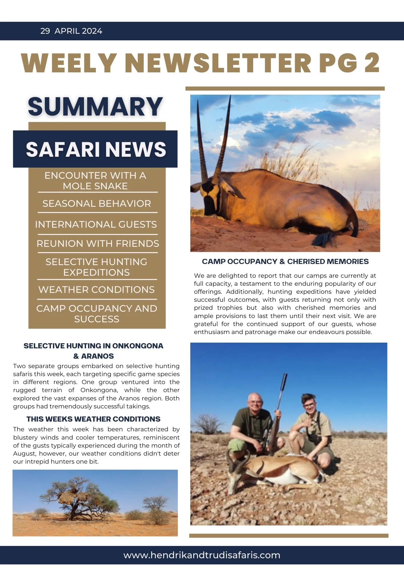 Newsletter 29 April pg 2