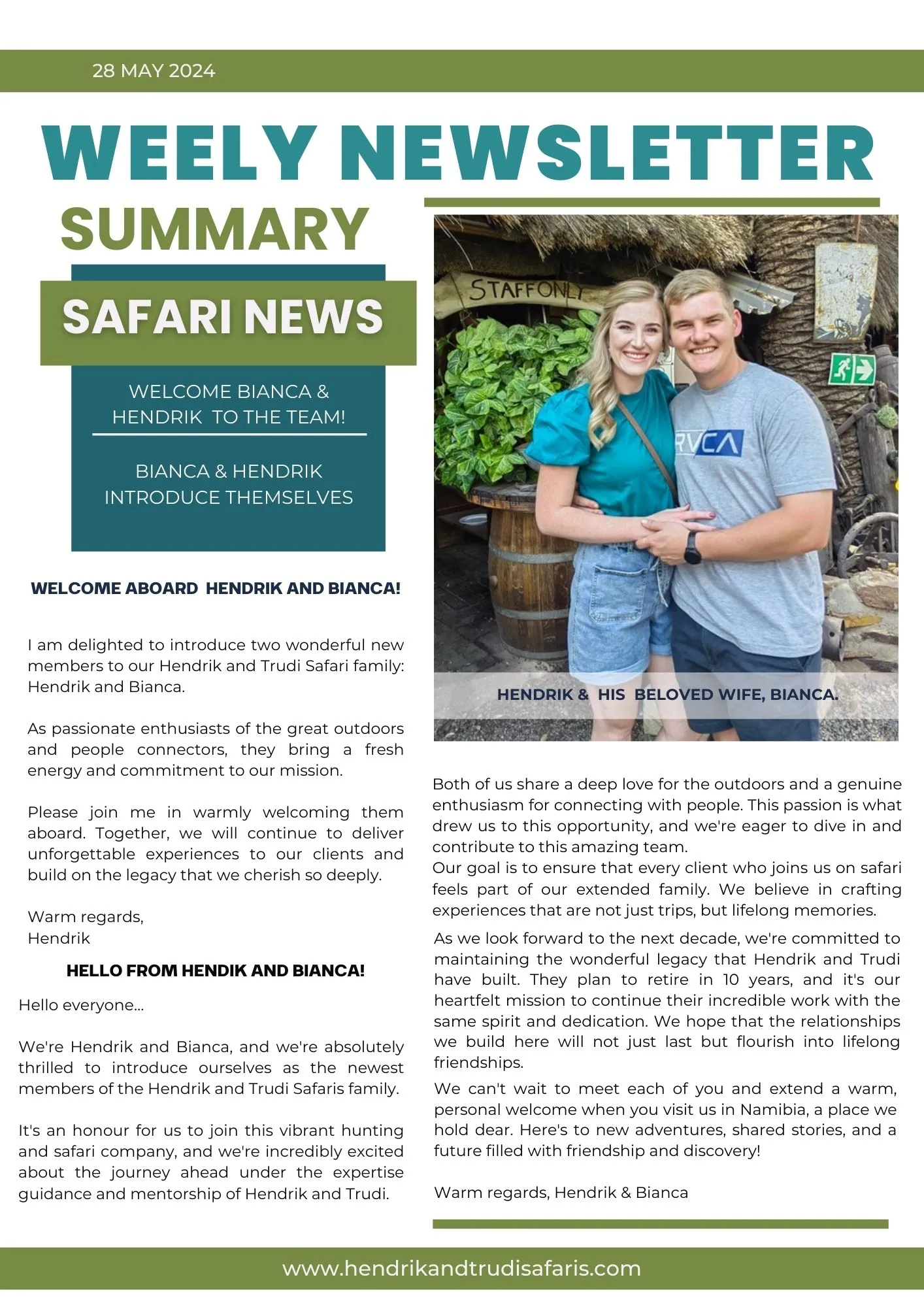 Newsletter 28 May 2024 pg 1