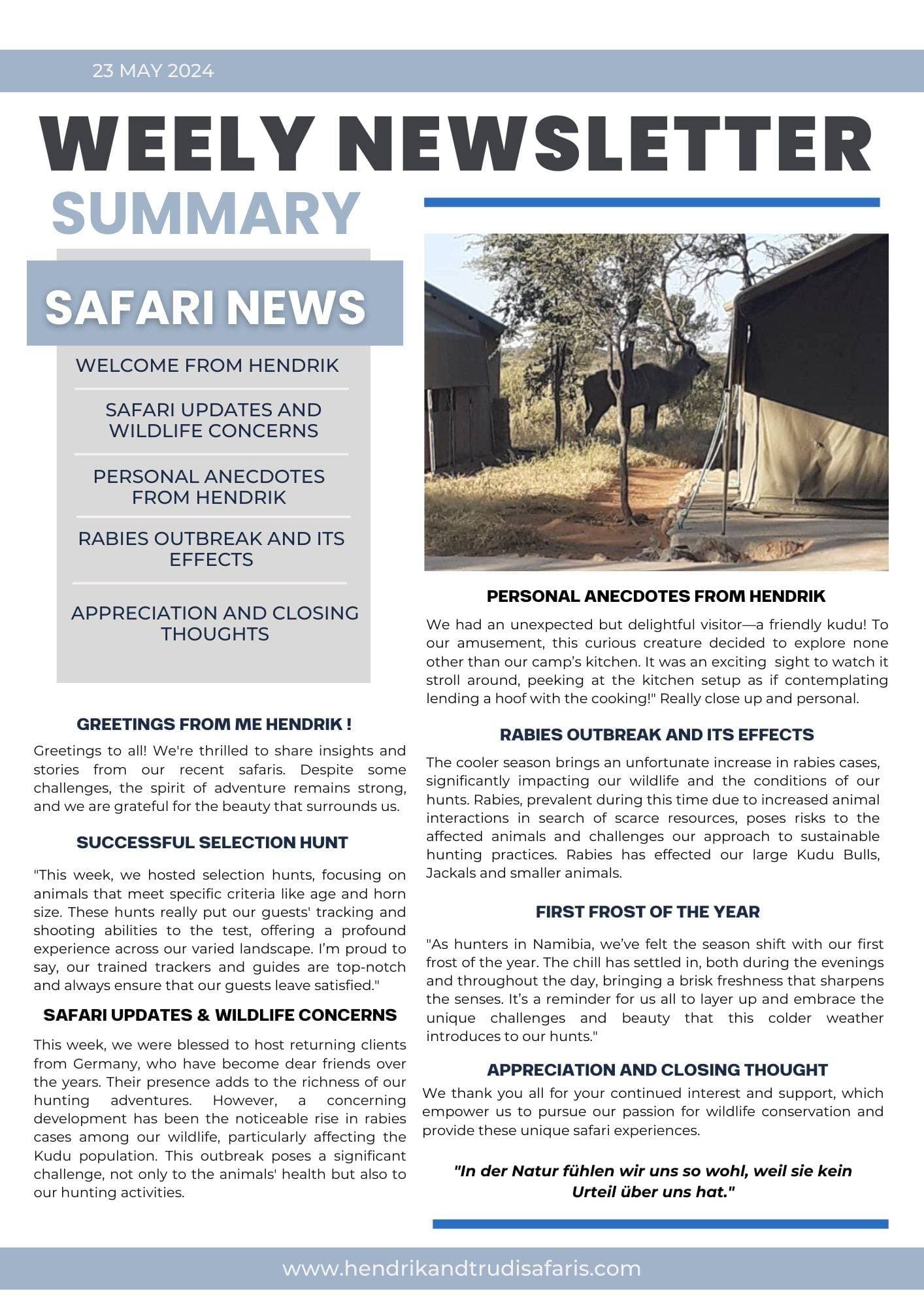 Weekly newsletter 23 May 2024 pg 1