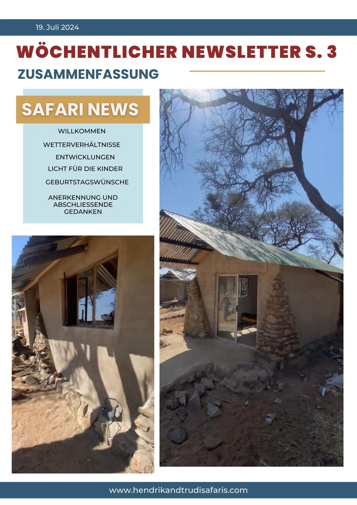 Newsletter 19 July pg 3 (German)