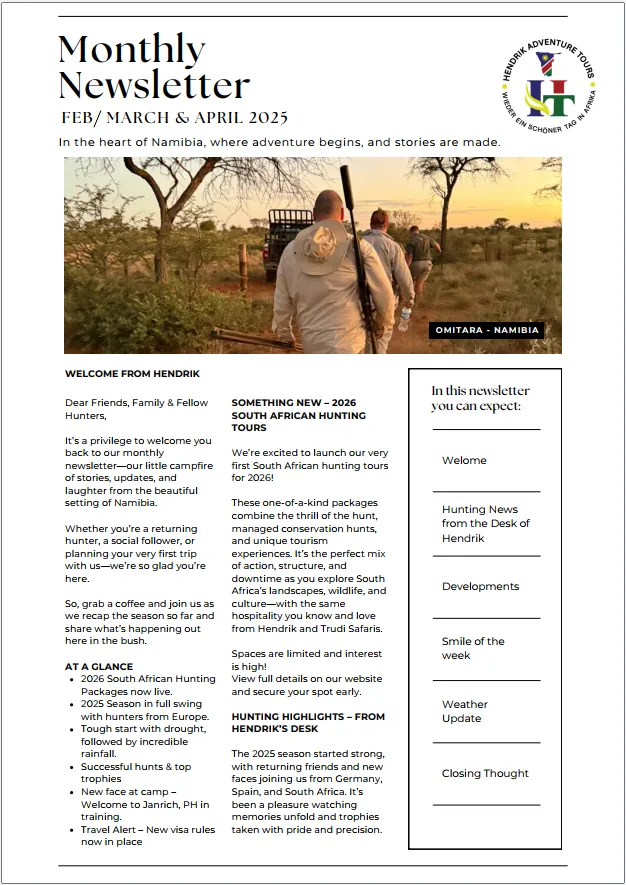 Click to Download March/April 2025 Newsletter