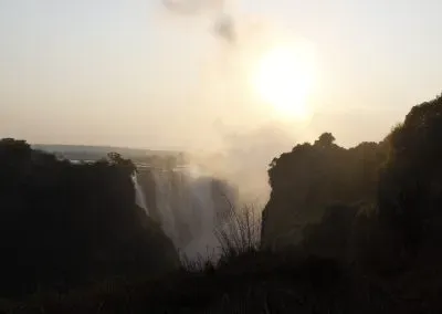 Photograph of waterfalls.